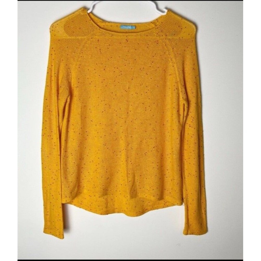 J.McLaughlin pullover knit sweater marigold sequins Small